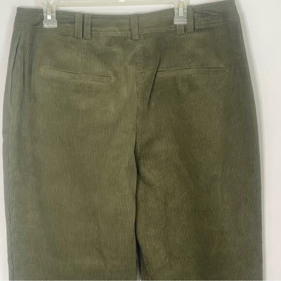 Topshop olive green corduroy peg pants women’s Size 12 gremlincore preppy skater - Picture 9 of 16